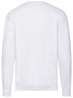 Fruit of the Loom Heren lichtgewicht set-in sweatshirt - maat L Wit