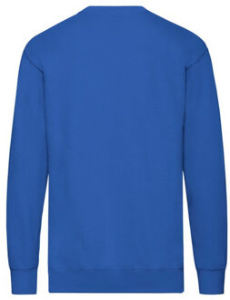 Fruit of the Loom Heren lichtgewicht set-in sweatshirt - maat S Blauw