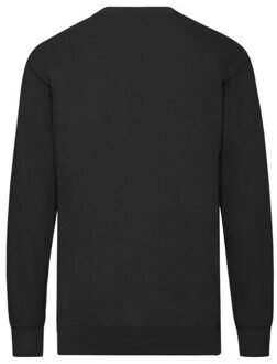 Fruit of the Loom Heren lichtgewicht set-in sweatshirt Zwart - XL