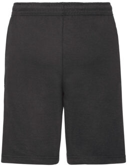 Fruit of the Loom Heren lichtgewicht shorts - maat L Zwart