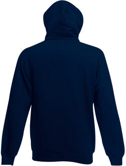 Fruit of the Loom Heren Met Ritssluiting Sweatshirt Met Capuchon / Hoodie (Donker Marine) - maat 2XL Navy