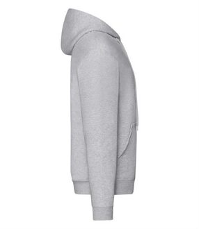 Fruit of the Loom Heren Met Ritssluiting Sweatshirt Met Capuchon / Hoodie (Heather Grijs) - 3XL