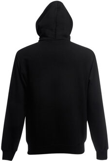 Fruit of the Loom Heren Met Ritssluiting Sweatshirt Met Capuchon / Hoodie (Zwart) - maat 3XL