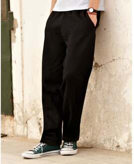 Fruit of the Loom Heren Open Zoom Trainingsbroek / Joggingbroek (Zwart)