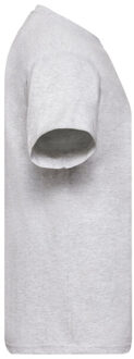 Fruit of the Loom Heren origineel heather t-shirt Grijs - 4XL
