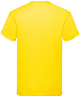 Fruit of the Loom Heren origineel t-shirt Geel - M