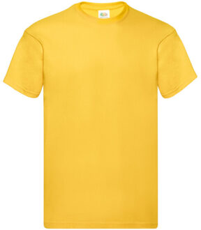 Fruit of the Loom Heren origineel t-shirt Geel - XXXL