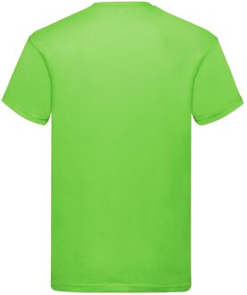 Fruit of the Loom Heren Origineel T-Shirt (Kalk) - maat XL Limoengroen