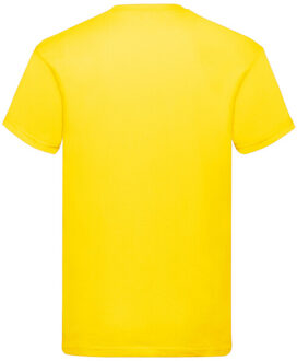 Fruit of the Loom Heren origineel t-shirt - maat S Geel