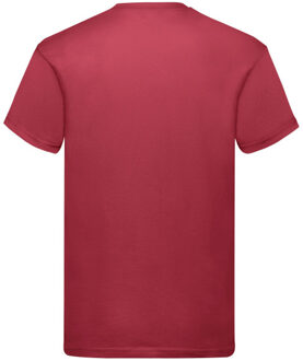 Fruit of the Loom Heren origineel t-shirt Rood - M