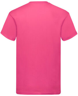 Fruit of the Loom Heren origineel t-shirt Roze - XL