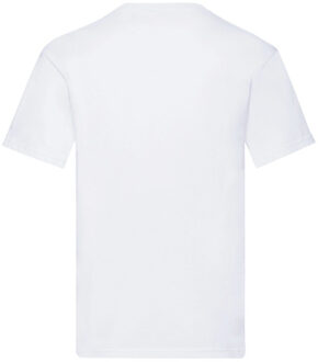 Fruit of the Loom Heren origineel v hals t-shirt - maat XXL / XXXL Wit
