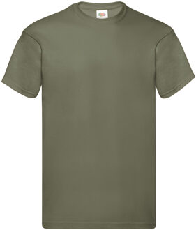 Fruit of the Loom Heren Originele T-shirt korte mouwen (Klassiek Olive) Groen