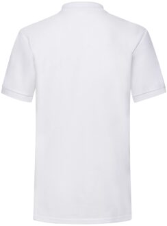 Fruit of the Loom Heren Piqué Polo Shirt (Wit) - XL