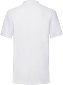 Fruit of the Loom Heren pique zwaar poloshirt Wit