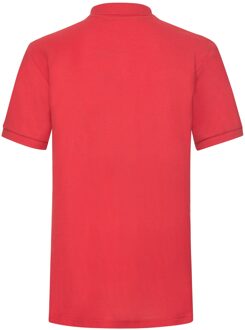 Fruit of the Loom Heren Polycotton Pique Zwaar Poloshirt (Rood) - S