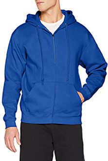 Fruit of the Loom Heren Premium 70/30 Hooded Zip-Up Sweatshirt / Hoodie (Royaal Blauw) - maat M