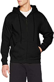 Fruit of the Loom Heren Premium 70/30 Hooded Zip-Up Sweatshirt / Hoodie (Zwart) - 4XL