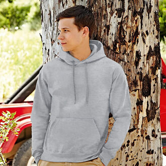 Fruit of the Loom Heren Premium 70/30 Sweatshirt Capuchon / Hoodie (Heather Grijs) - 2XL