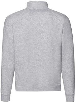 Fruit of the Loom Heren premium effen quarter zip raglan sweatshirt Grijs