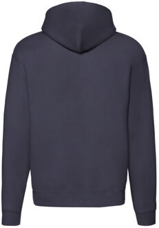 Fruit of the Loom Heren premium full zip hoodie - maat XL Blauw