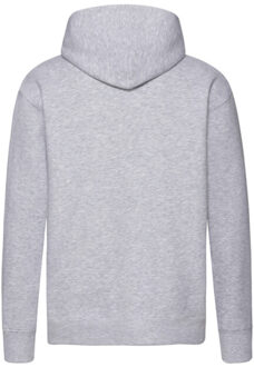 Fruit of the Loom Heren premium heather hoodie Grijs - XXXL