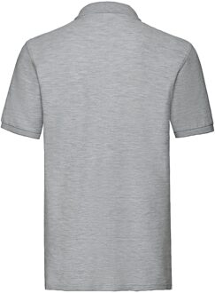 Fruit of the Loom Heren Premium Heathered Polo Shirt (Atletische Heide) - maat Lichtgrijs