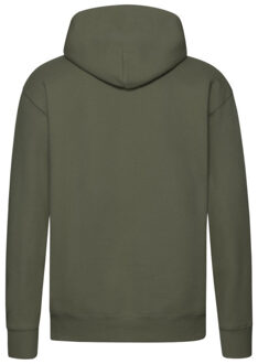 Fruit of the Loom Heren premium hoodie Groen - M
