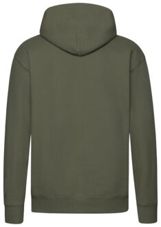Fruit of the Loom Heren premium hoodie - maat XXL / XXXL Groen