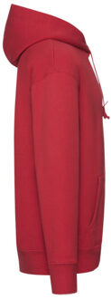 Fruit of the Loom Heren premium hoodie Rood - M