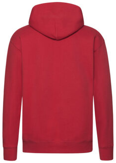 Fruit of the Loom Heren premium hoodie Rood - XL