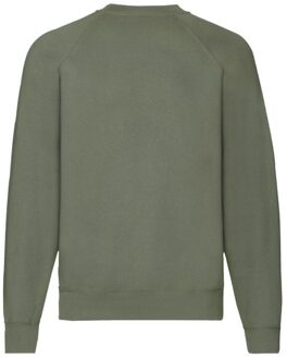 Fruit of the Loom Heren Premium Ingelegd Sweatshirt (Klassieke Olijf) - maat M Groen