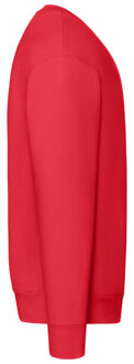 Fruit of the Loom Heren premium ingelegd sweatshirt Rood - XL