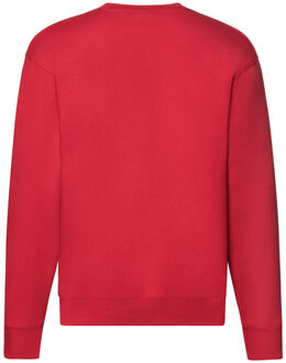 Fruit of the Loom Heren premium ingelegd sweatshirt Rood