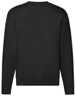 Fruit of the Loom Heren premium ingelegd sweatshirt Zwart - XXXL