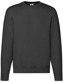 Fruit of the Loom Heren premium ingelegd sweatshirt Zwart - XXXL