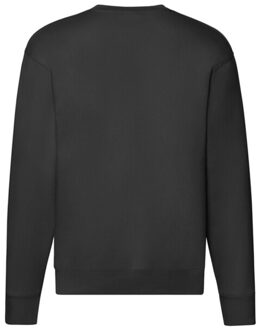 Fruit of the Loom Heren premium ingelegd sweatshirt Zwart