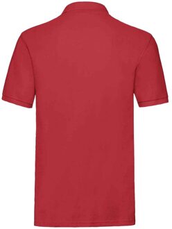 Fruit of the Loom Heren Premium Katoenen Piqué Poloshirt (Rood) - maat 3XL