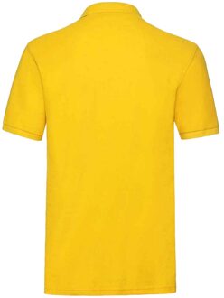 Fruit of the Loom Heren Premium Katoenen Piqué Poloshirt (Zonnebloem) - maat M Geel