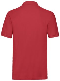 Fruit of the Loom Heren Premium Piqué Poloshirt (Rood) - maat 3XL
