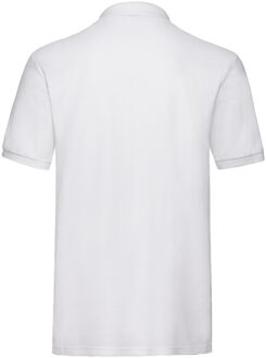 Fruit of the Loom Heren Premium Piqué Poloshirt (Wit) - maat 3XL