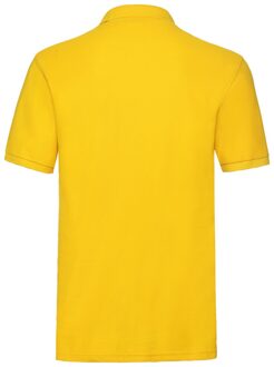 Fruit of the Loom Heren Premium Piqué Poloshirt (Zonnebloem) - maat M Geel