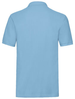 Fruit of the Loom Heren premium polo shirt Blauw - XXXL