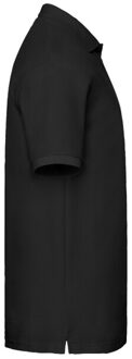 Fruit of the Loom Heren premium polo shirt - maat L Zwart