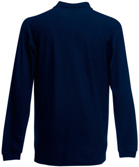 Fruit of the Loom Heren Premium Poloshirt Met Lange Mouwen (Donker Marine) - maat 3XL Navy