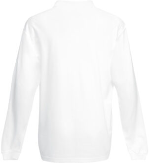 Fruit of the Loom Heren Premium Poloshirt Met Lange Mouwen (Wit) - maat L