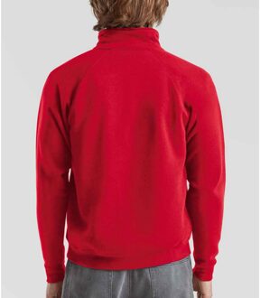 Fruit of the Loom Heren Premium Polycotton Sweatshirt (Rood) - XL
