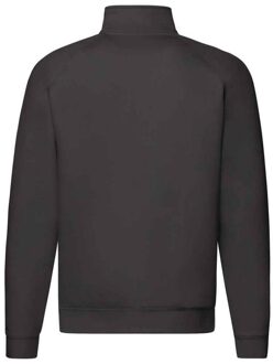 Fruit of the Loom Heren Premium Polycotton Sweatshirt (Zwart) - maat L