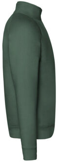 Fruit of the Loom Heren premium sweatshirt met ritssluiting Groen