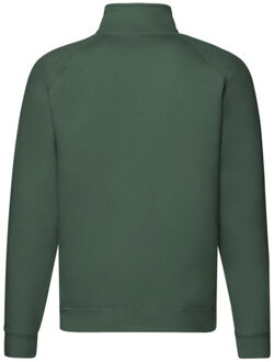 Fruit of the Loom Heren premium sweatshirt met ritssluiting Groen